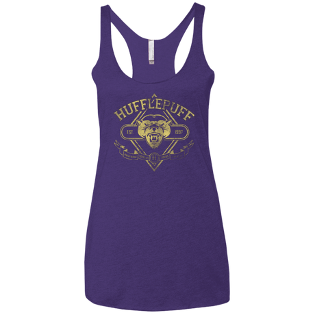 T-Shirts Purple / X-Small HUFFLEPUFF Women's Triblend Racerback Tank