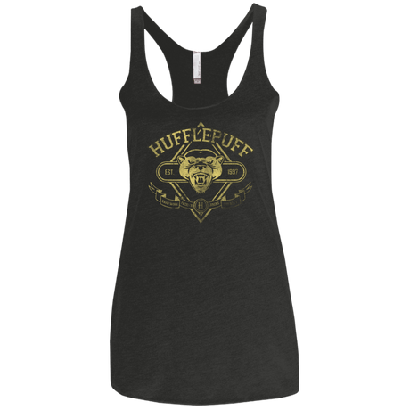T-Shirts Vintage Black / X-Small HUFFLEPUFF Women's Triblend Racerback Tank