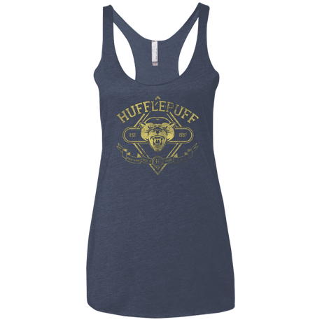 T-Shirts Vintage Navy / X-Small HUFFLEPUFF Women's Triblend Racerback Tank