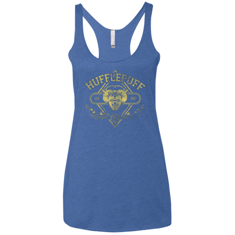 T-Shirts Vintage Royal / X-Small HUFFLEPUFF Women's Triblend Racerback Tank