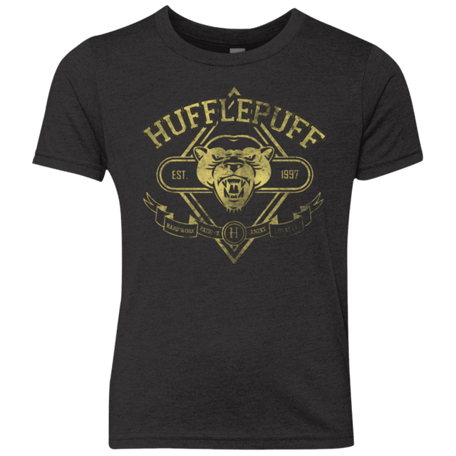 T-Shirts Vintage Black / YXS HUFFLEPUFF Youth Triblend T-Shirt