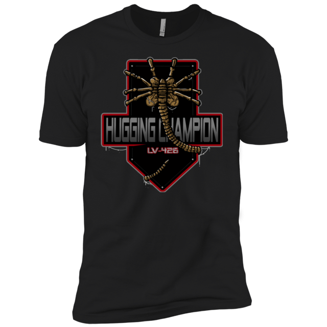 T-Shirts Black / YXS Hugging Champ Boys Premium T-Shirt