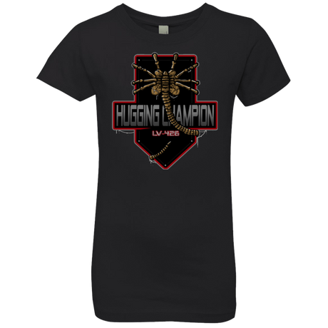 T-Shirts Black / YXS Hugging Champ Girls Premium T-Shirt