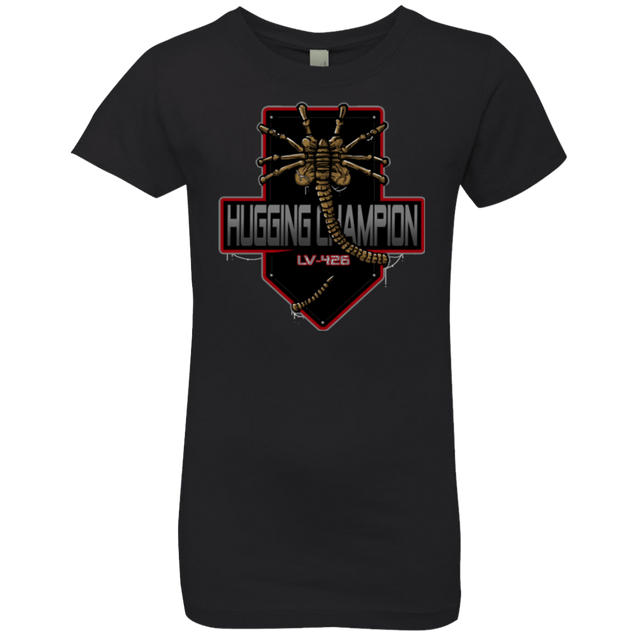 T-Shirts Black / YXS Hugging Champ Girls Premium T-Shirt