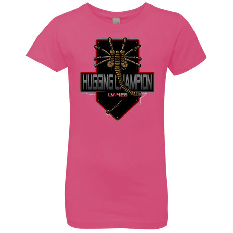 T-Shirts Hot Pink / YXS Hugging Champ Girls Premium T-Shirt