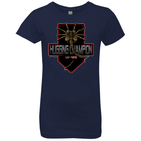 T-Shirts Midnight Navy / YXS Hugging Champ Girls Premium T-Shirt