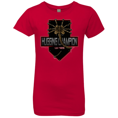 T-Shirts Red / YXS Hugging Champ Girls Premium T-Shirt