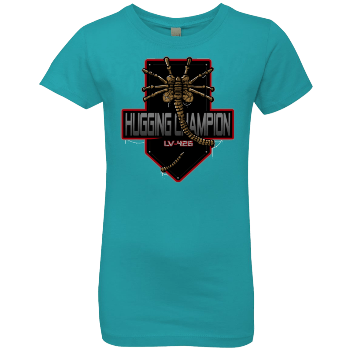 T-Shirts Tahiti Blue / YXS Hugging Champ Girls Premium T-Shirt