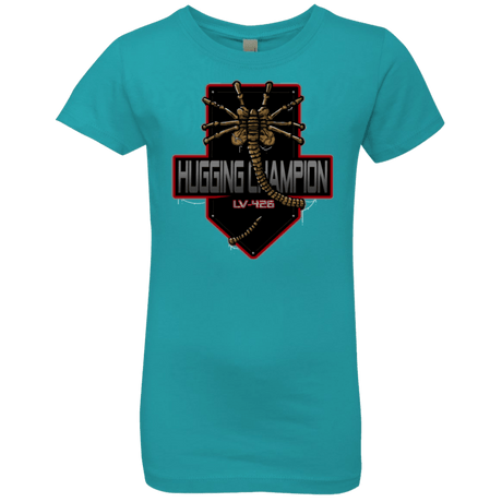 T-Shirts Tahiti Blue / YXS Hugging Champ Girls Premium T-Shirt