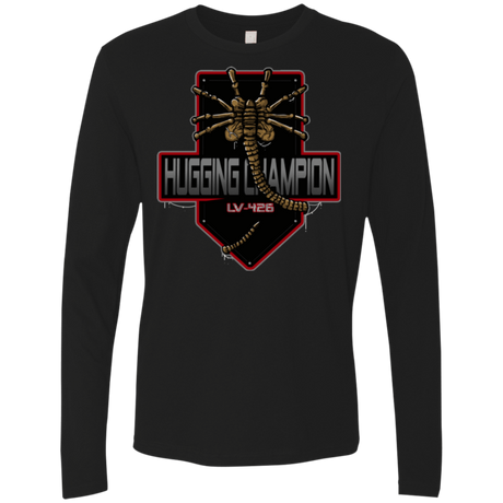 T-Shirts Black / Small Hugging Champ Men's Premium Long Sleeve