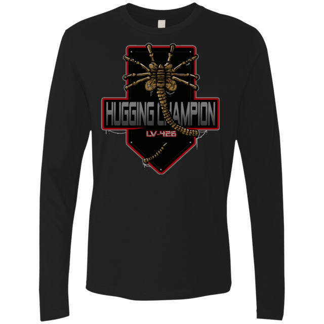 T-Shirts Black / Small Hugging Champ Men's Premium Long Sleeve