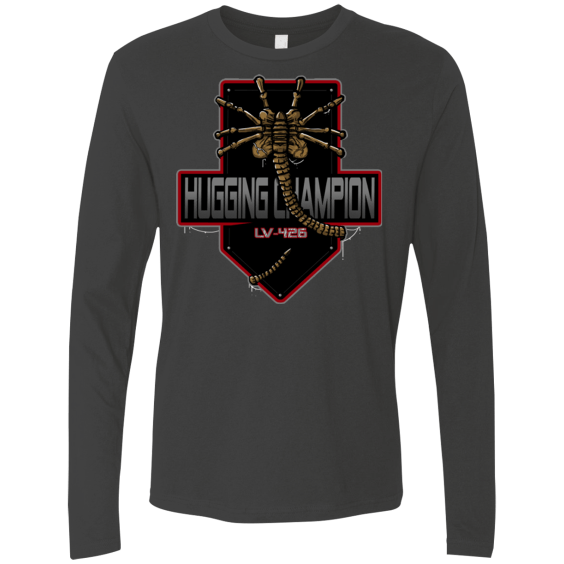 T-Shirts Heavy Metal / Small Hugging Champ Men's Premium Long Sleeve