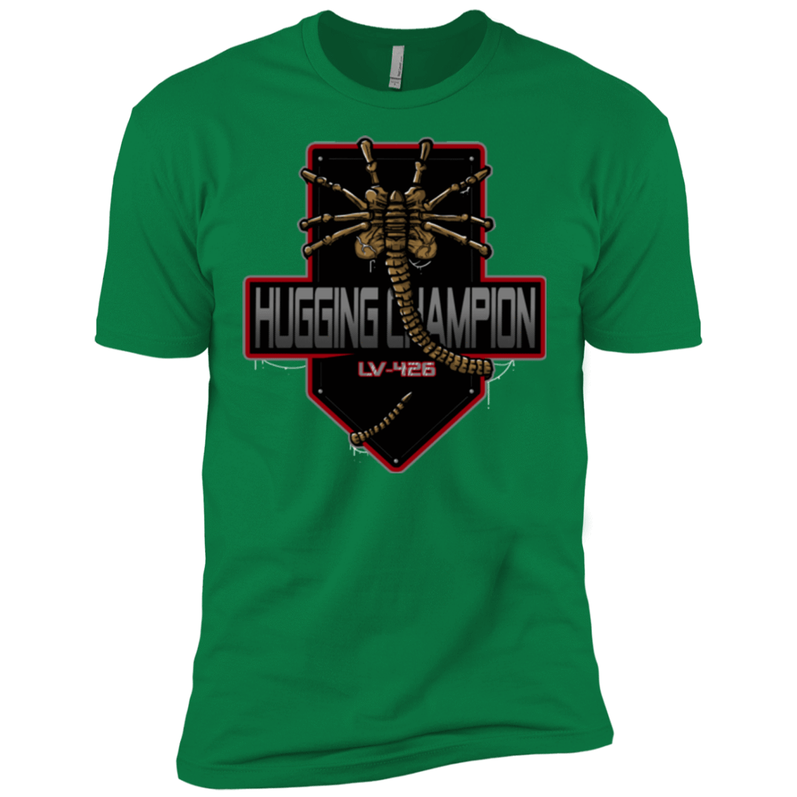 T-Shirts Kelly Green / X-Small Hugging Champ Men's Premium T-Shirt