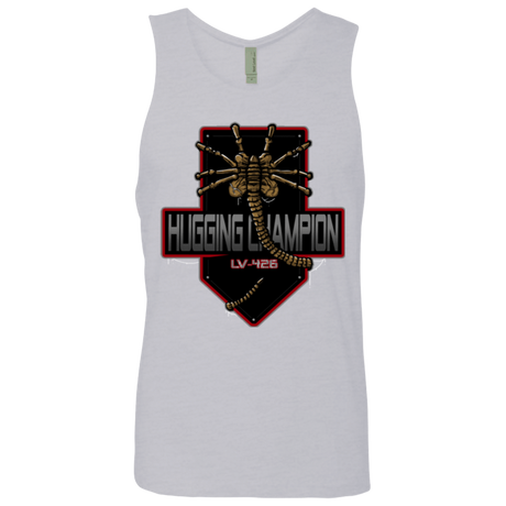 T-Shirts Heather Grey / Small Hugging Champ Men's Premium Tank Top