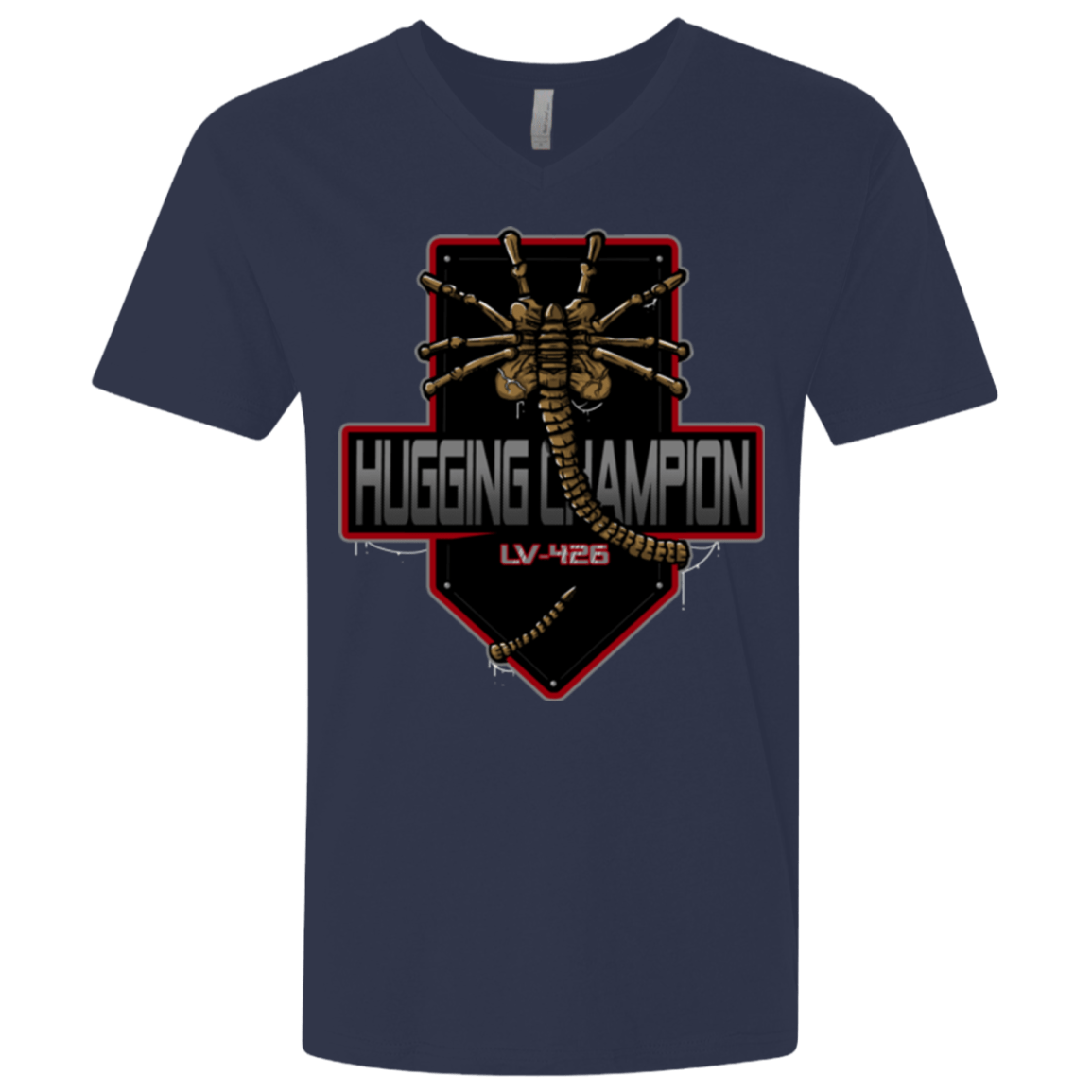 T-Shirts Midnight Navy / X-Small Hugging Champ Men's Premium V-Neck