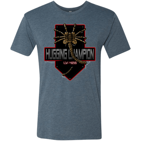 T-Shirts Indigo / Small Hugging Champ Men's Triblend T-Shirt