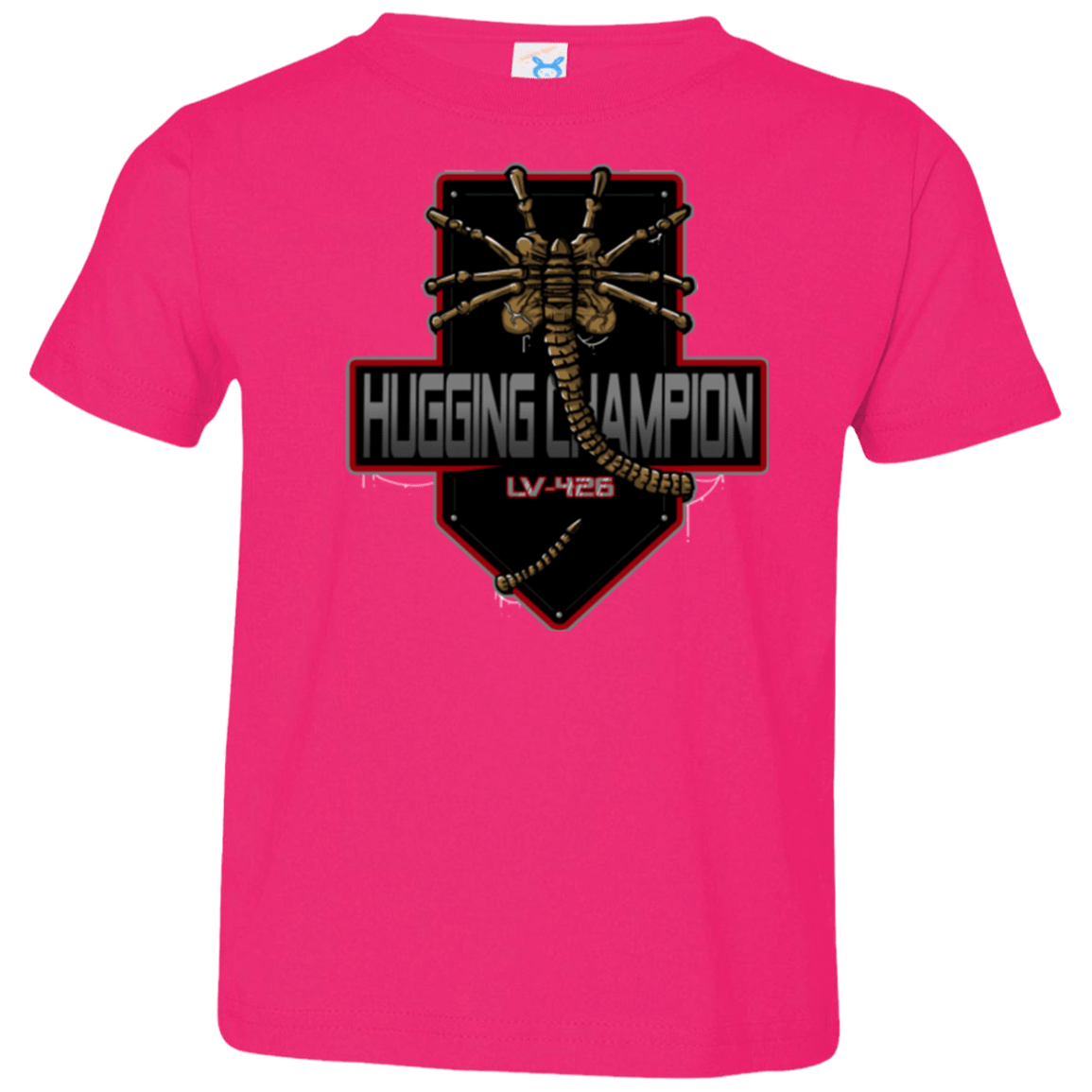 T-Shirts Hot Pink / 2T Hugging Champ Toddler Premium T-Shirt