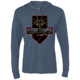 T-Shirts Indigo / X-Small Hugging Champ Triblend Long Sleeve Hoodie Tee