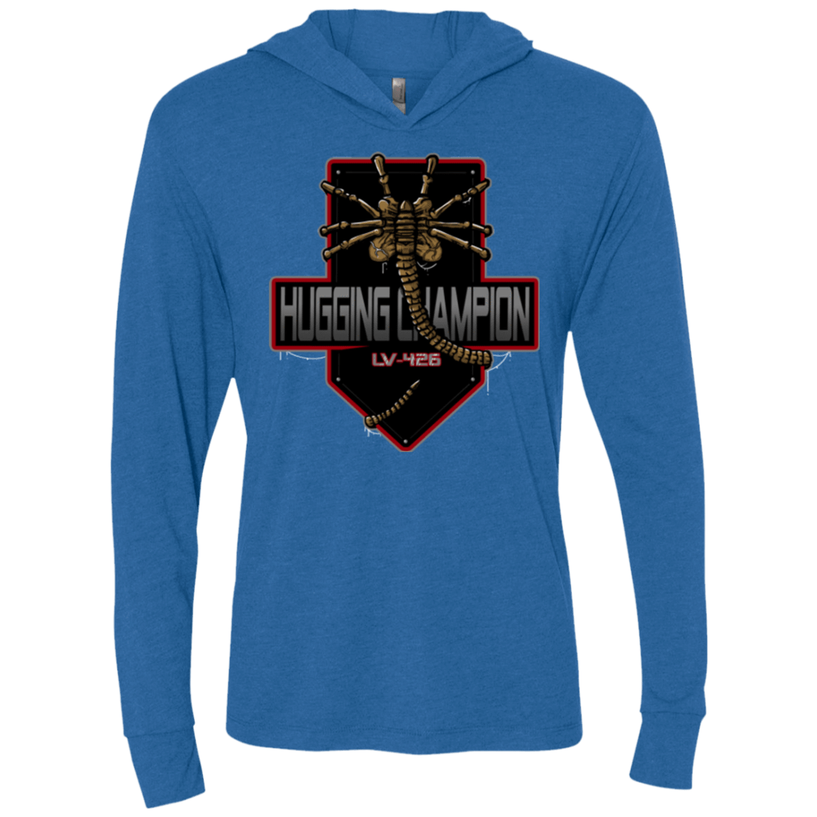 T-Shirts Vintage Royal / X-Small Hugging Champ Triblend Long Sleeve Hoodie Tee