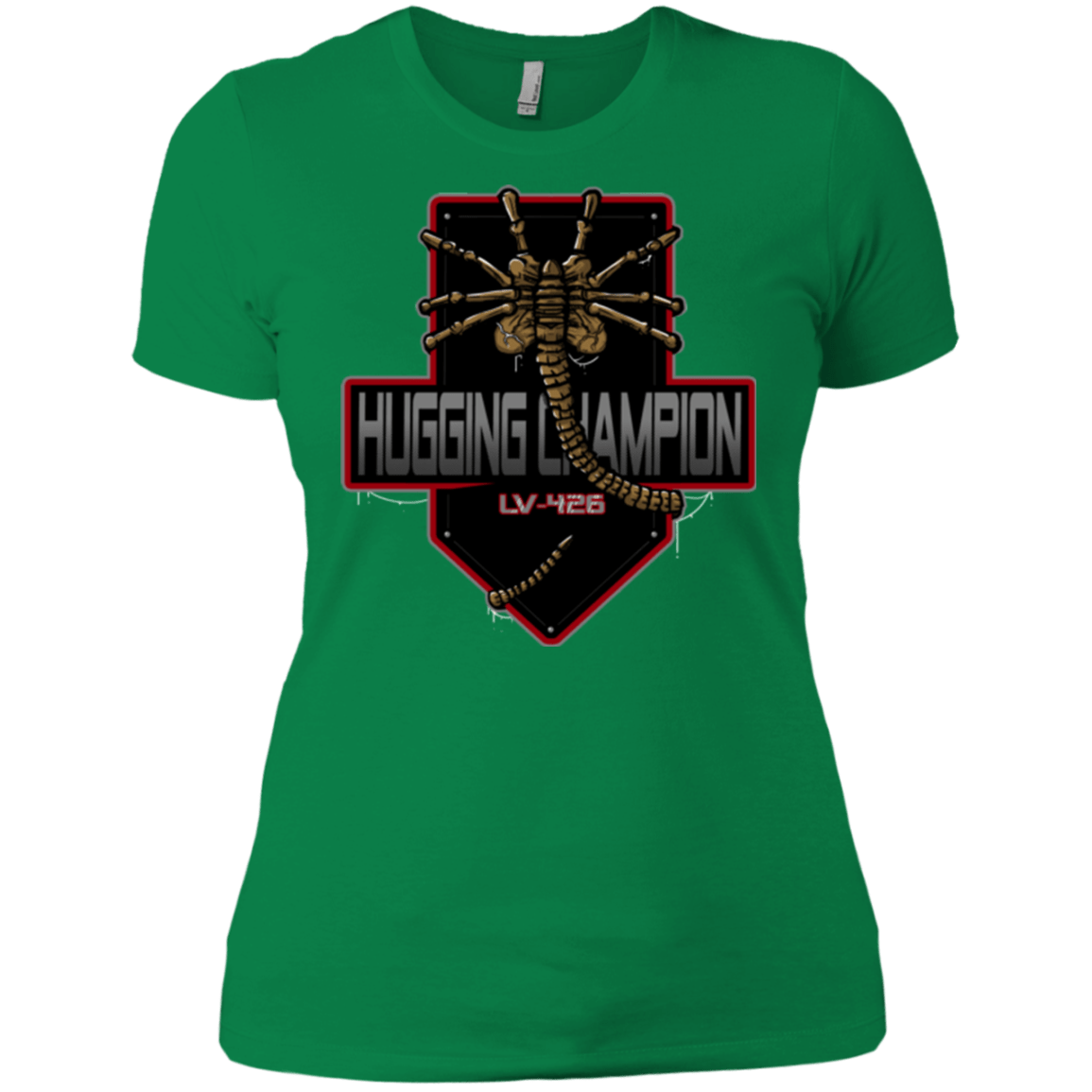 T-Shirts Kelly Green / X-Small Hugging Champ Women's Premium T-Shirt
