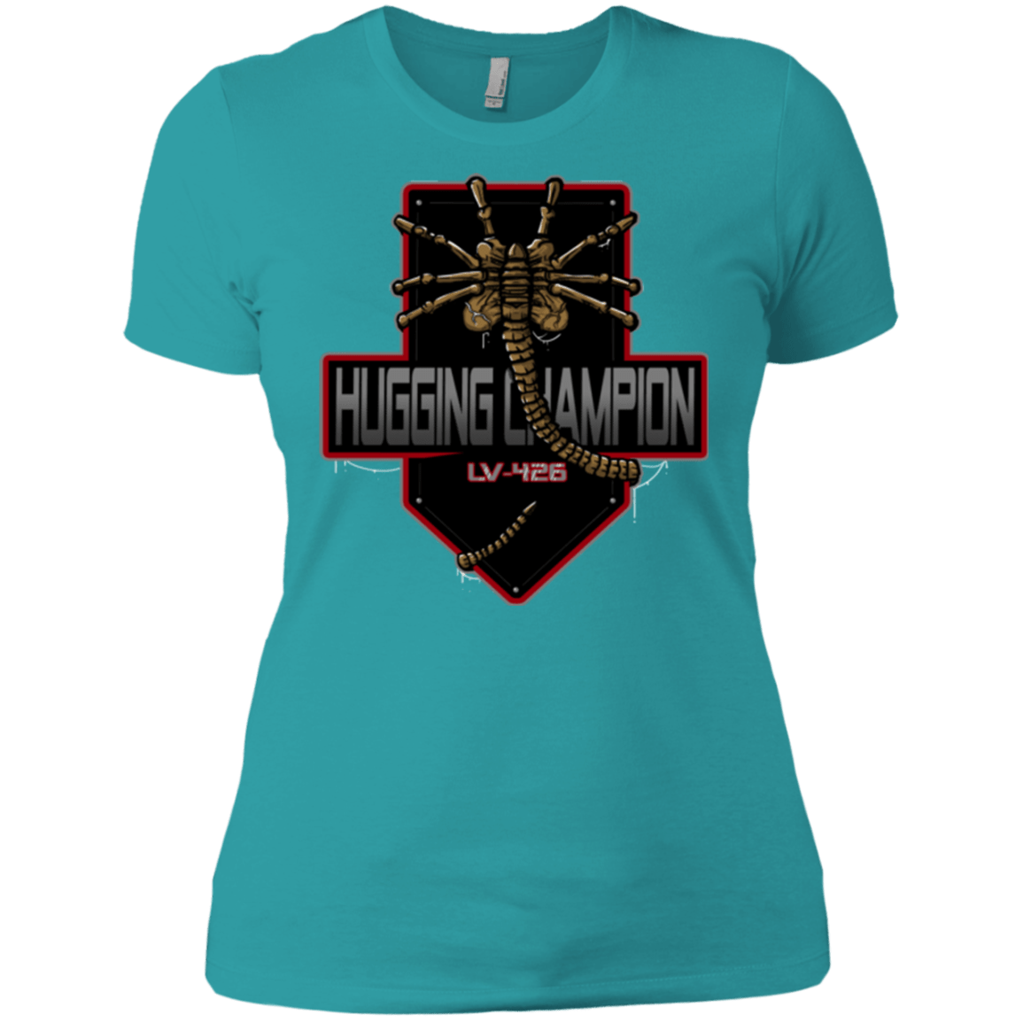 T-Shirts Tahiti Blue / X-Small Hugging Champ Women's Premium T-Shirt