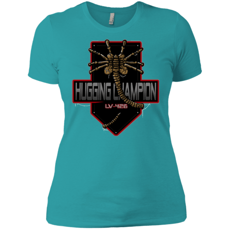 T-Shirts Tahiti Blue / X-Small Hugging Champ Women's Premium T-Shirt