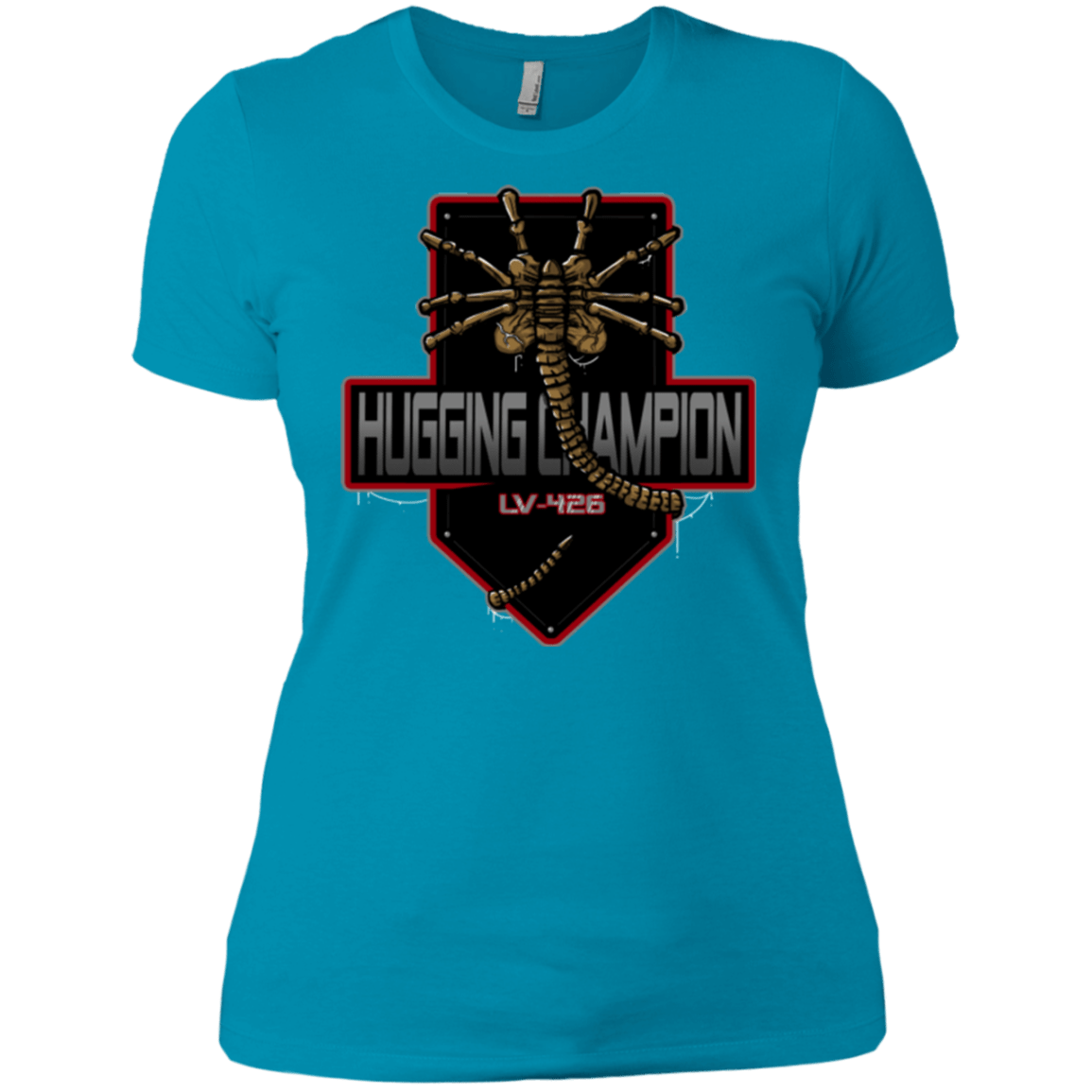 T-Shirts Turquoise / X-Small Hugging Champ Women's Premium T-Shirt