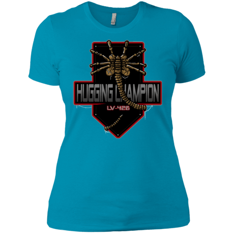 T-Shirts Turquoise / X-Small Hugging Champ Women's Premium T-Shirt