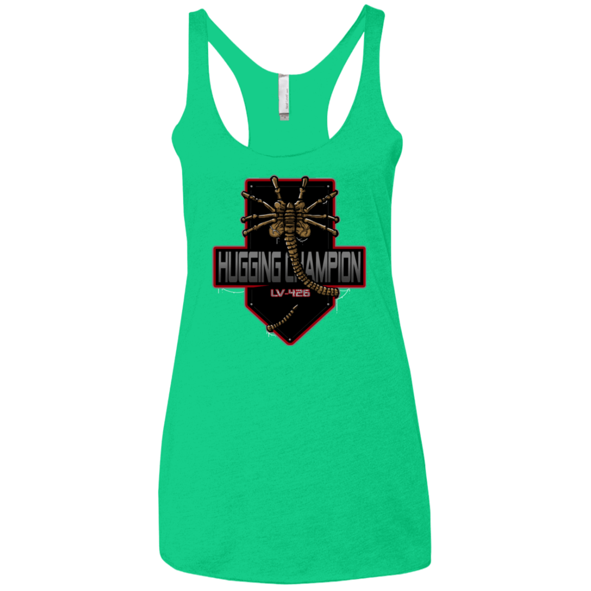 T-Shirts Envy / X-Small Hugging Champ Women's Triblend Racerback Tank