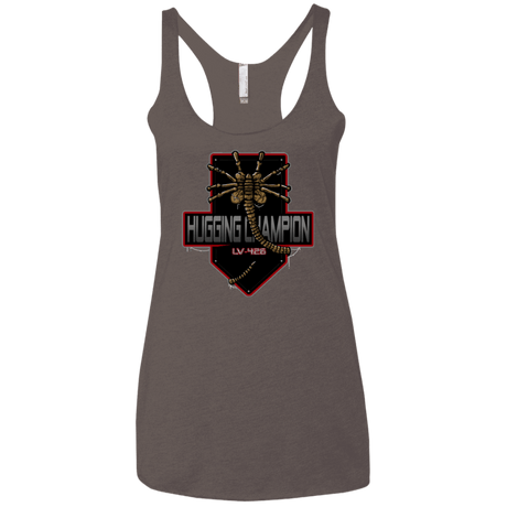 T-Shirts Macchiato / X-Small Hugging Champ Women's Triblend Racerback Tank