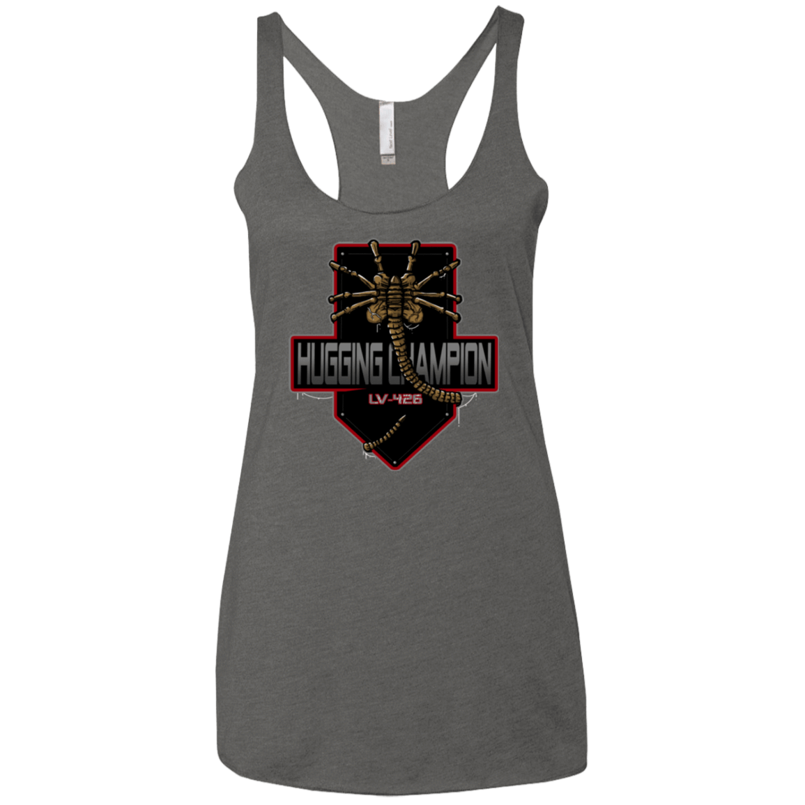 T-Shirts Premium Heather / X-Small Hugging Champ Women's Triblend Racerback Tank