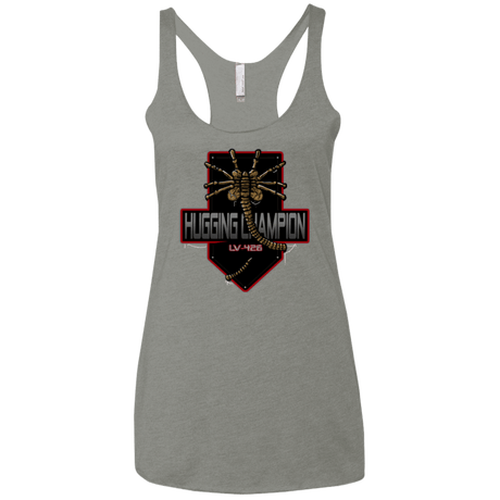 T-Shirts Venetian Grey / X-Small Hugging Champ Women's Triblend Racerback Tank