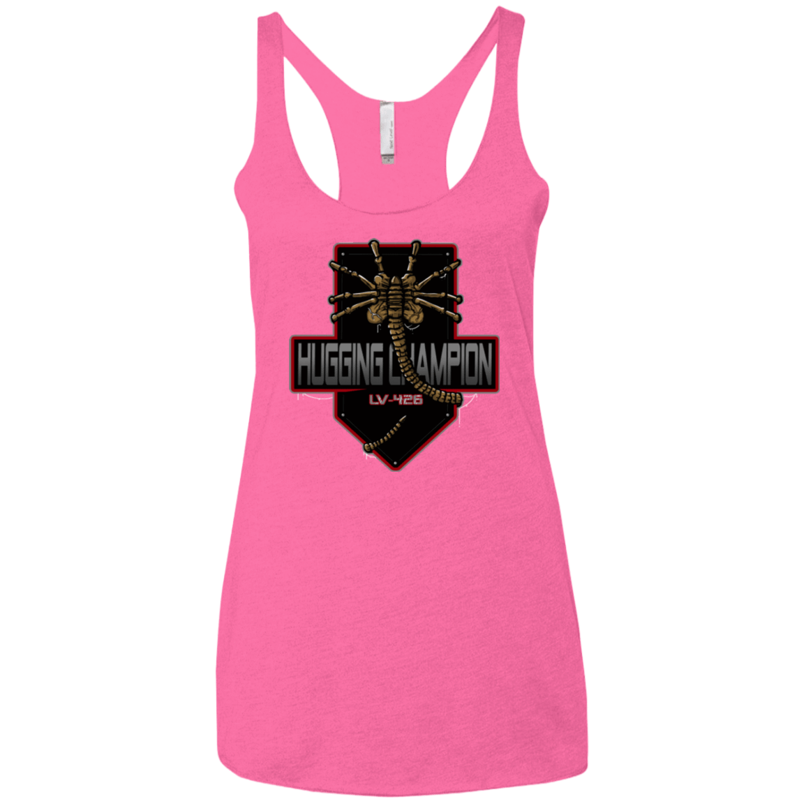 T-Shirts Vintage Pink / X-Small Hugging Champ Women's Triblend Racerback Tank