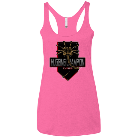 T-Shirts Vintage Pink / X-Small Hugging Champ Women's Triblend Racerback Tank