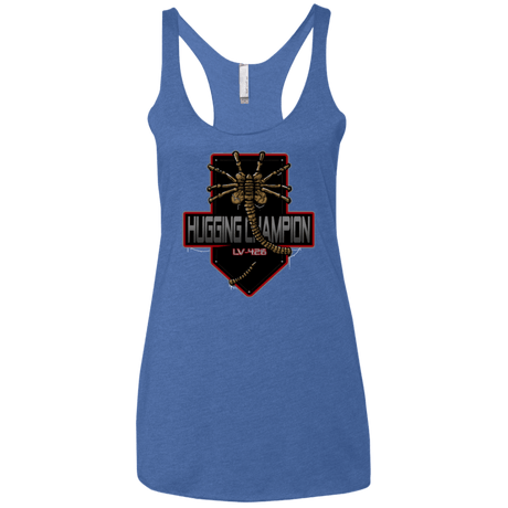 T-Shirts Vintage Royal / X-Small Hugging Champ Women's Triblend Racerback Tank