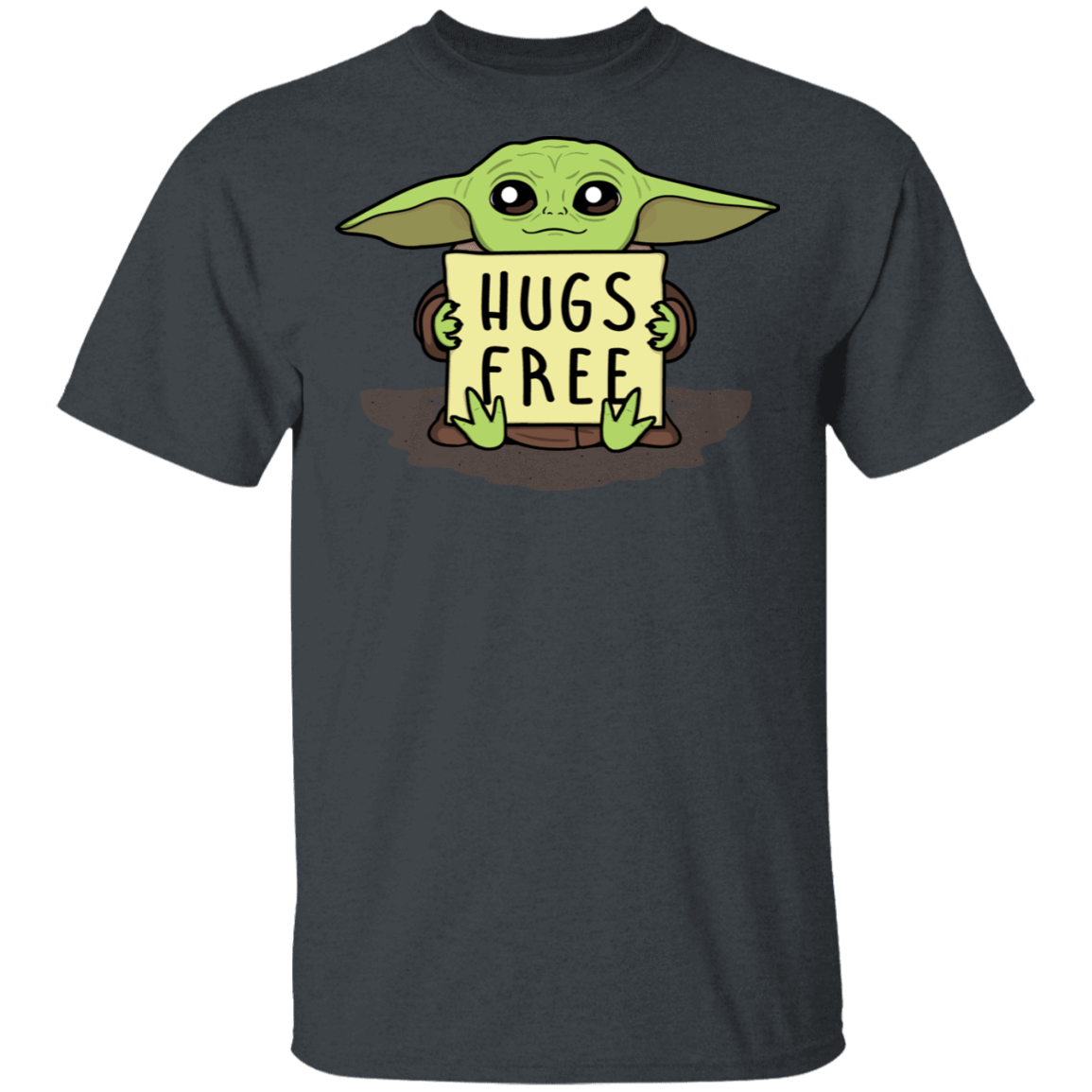 T-Shirts Dark Heather / S Hugs Free T-Shirt
