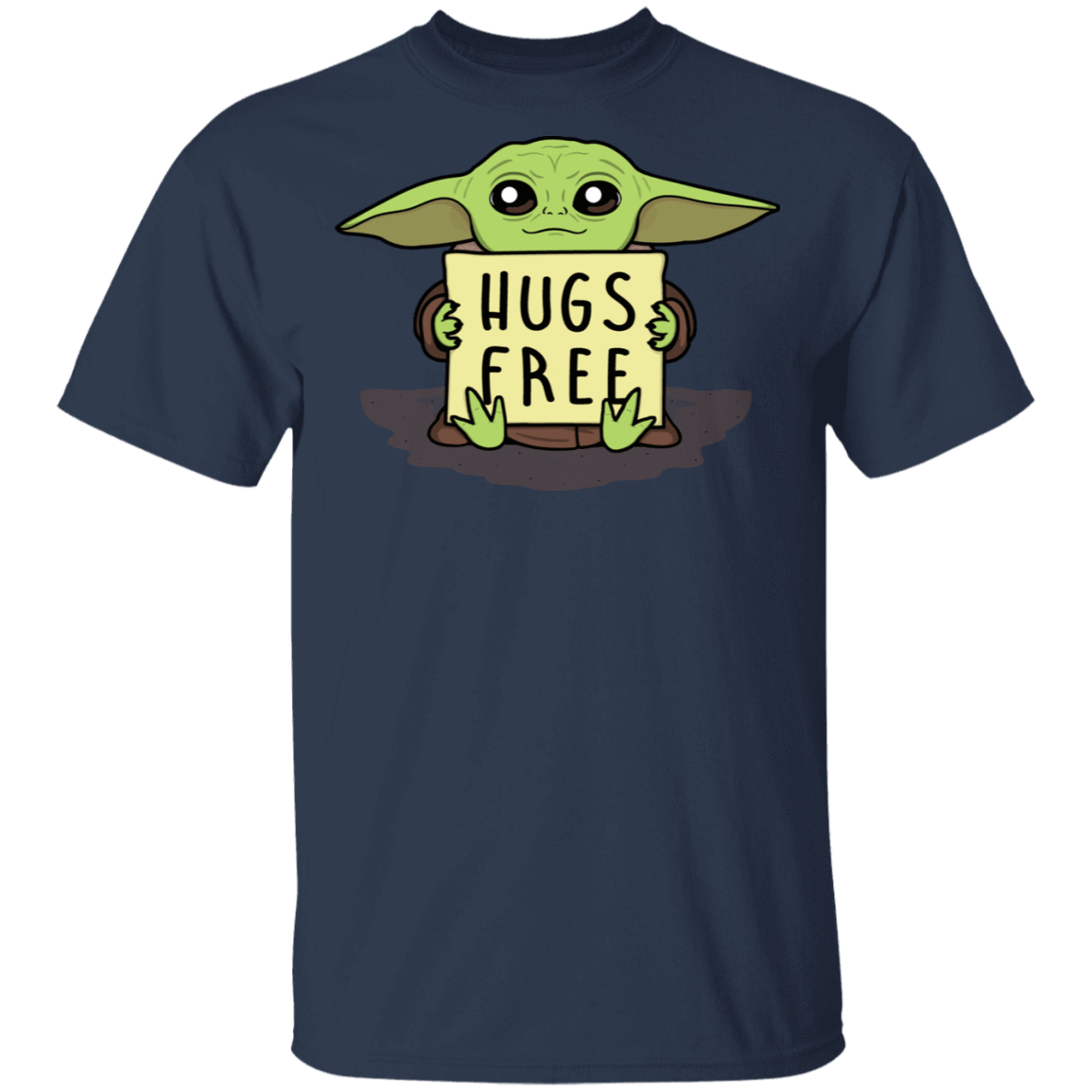 T-Shirts Navy / S Hugs Free T-Shirt