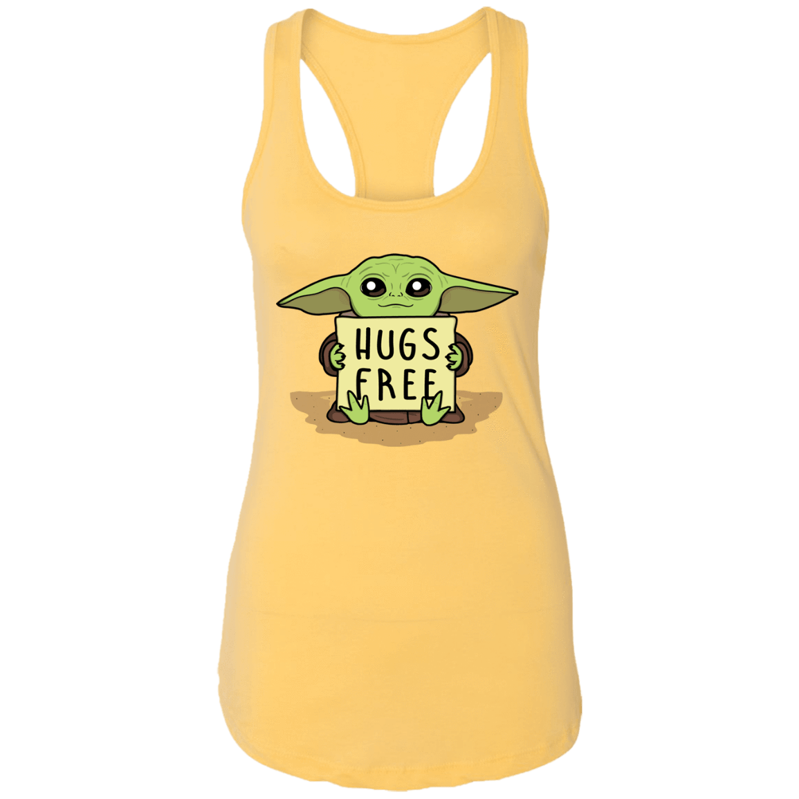 T-Shirts Banana Cream / X-Small Hugs Free Women's Premium Racerback Tank