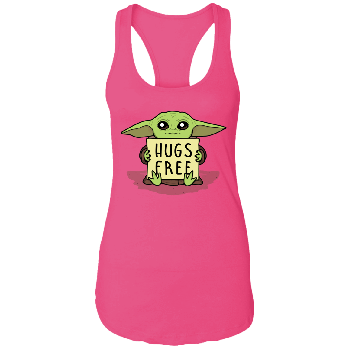 T-Shirts Raspberry / X-Small Hugs Free Women's Premium Racerback Tank