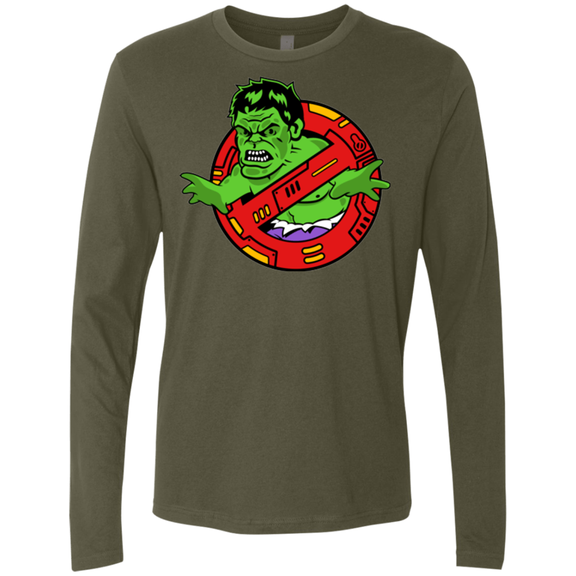 T-Shirts Military Green / S Hulk Busters Men's Premium Long Sleeve