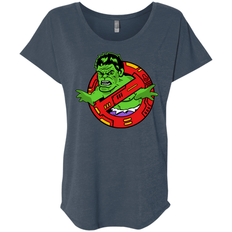 T-Shirts Indigo / X-Small Hulk Busters Triblend Dolman Sleeve