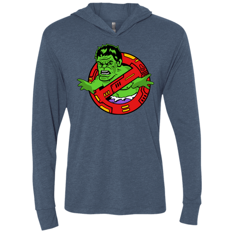 T-Shirts Indigo / X-Small Hulk Busters Triblend Long Sleeve Hoodie Tee