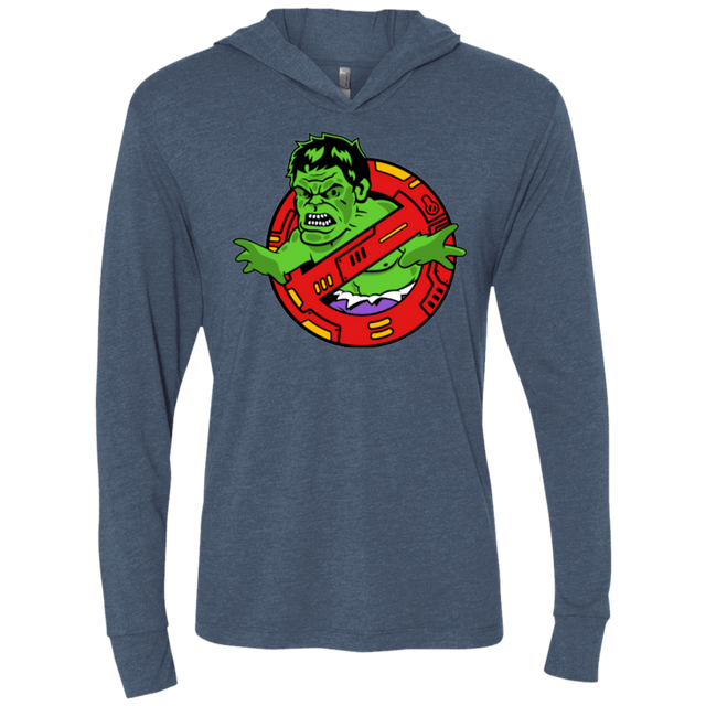 T-Shirts Indigo / X-Small Hulk Busters Triblend Long Sleeve Hoodie Tee