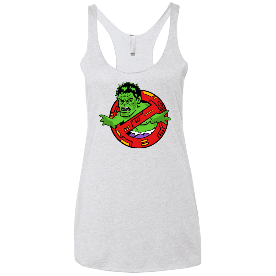 T-Shirts Heather White / X-Small Hulk Busters Women's Triblend Racerback Tank