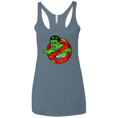 T-Shirts Indigo / X-Small Hulk Busters Women's Triblend Racerback Tank