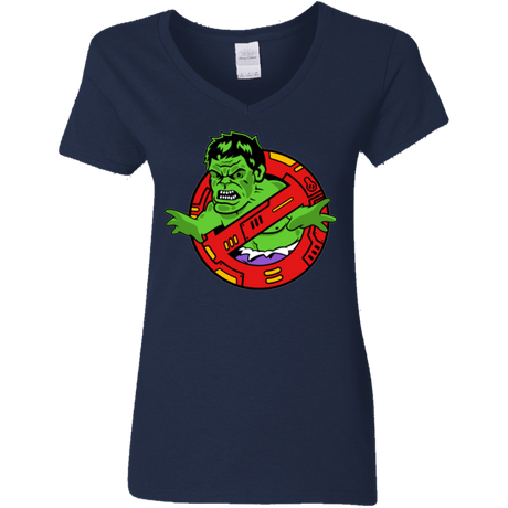 T-Shirts Navy / S Hulk Busters Women's V-Neck T-Shirt