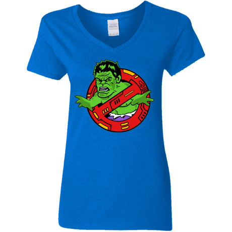 T-Shirts Royal / S Hulk Busters Women's V-Neck T-Shirt