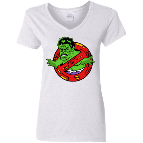 T-Shirts White / S Hulk Busters Women's V-Neck T-Shirt