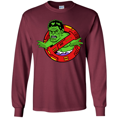 T-Shirts Maroon / YS Hulk Busters Youth Long Sleeve T-Shirt