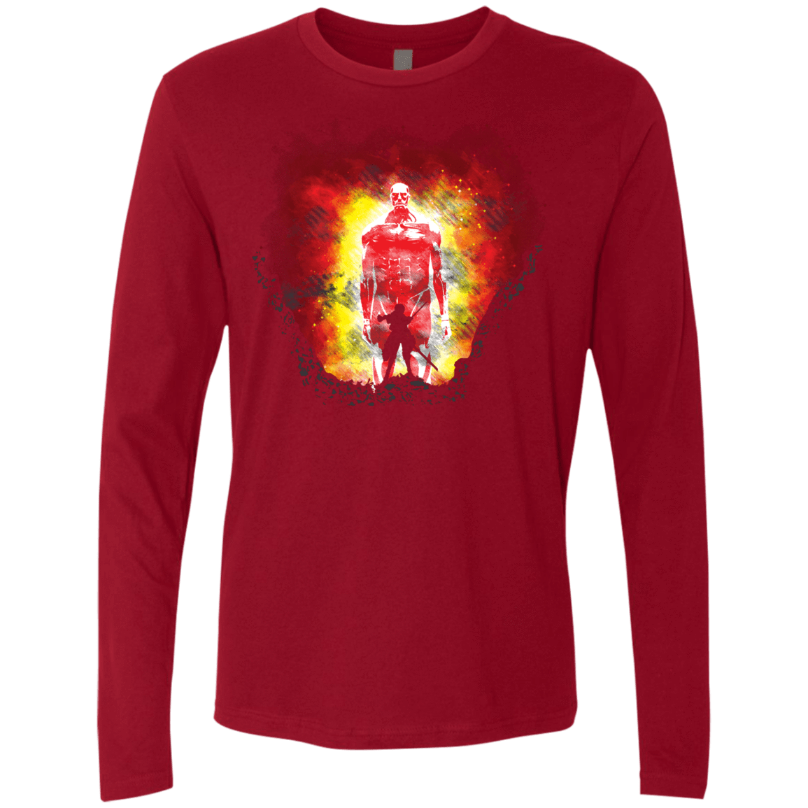 T-Shirts Cardinal / S Human Prey Men's Premium Long Sleeve